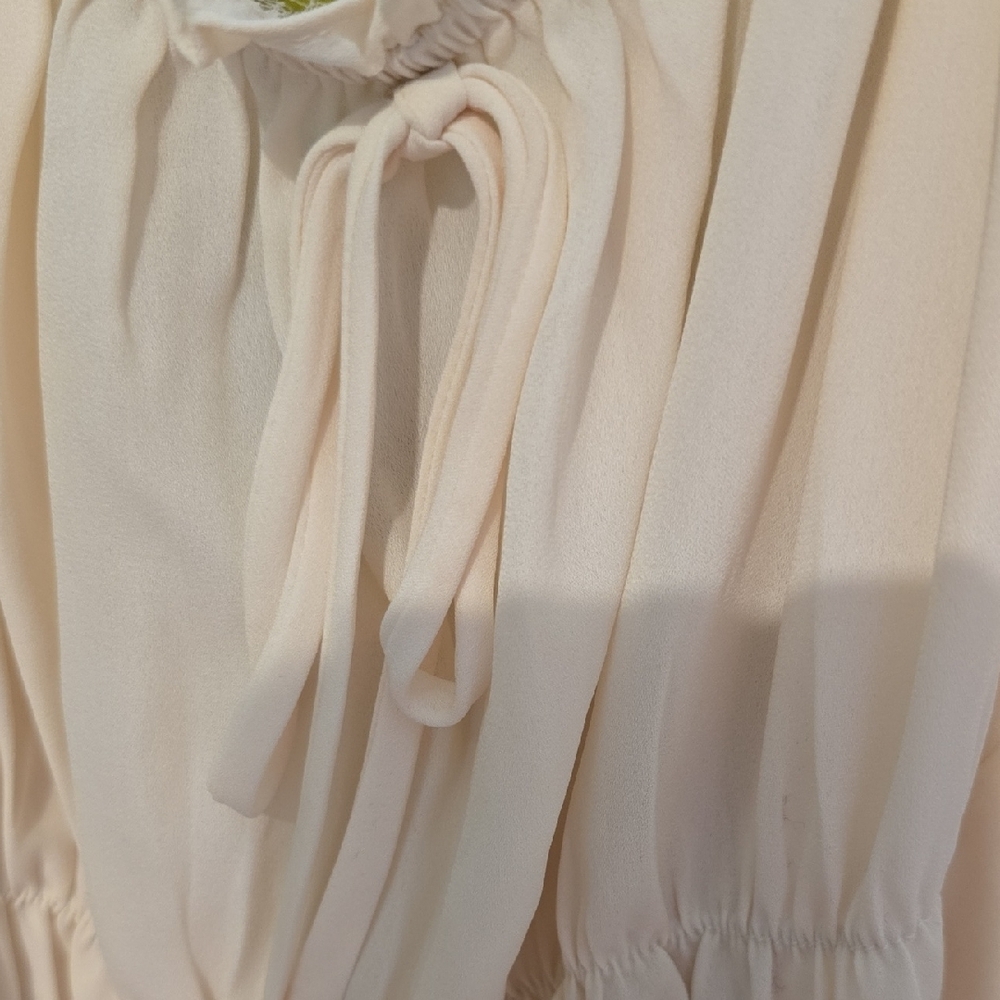 Papaya Cream Ruffle Blouse - Picture 8 of 8